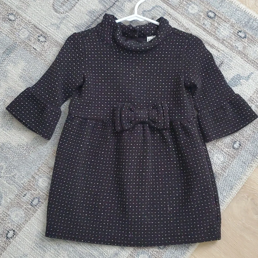 Janie and Jack Juno Valentine Baby Girls Metallic Dot Dress Sz18-24m